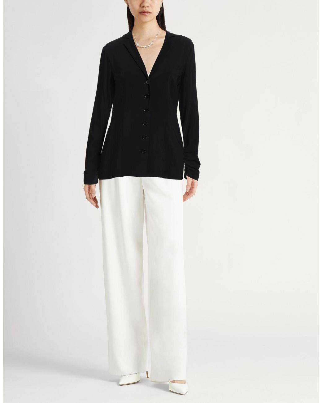 Jucca Black Blazer Viscose, Elastane