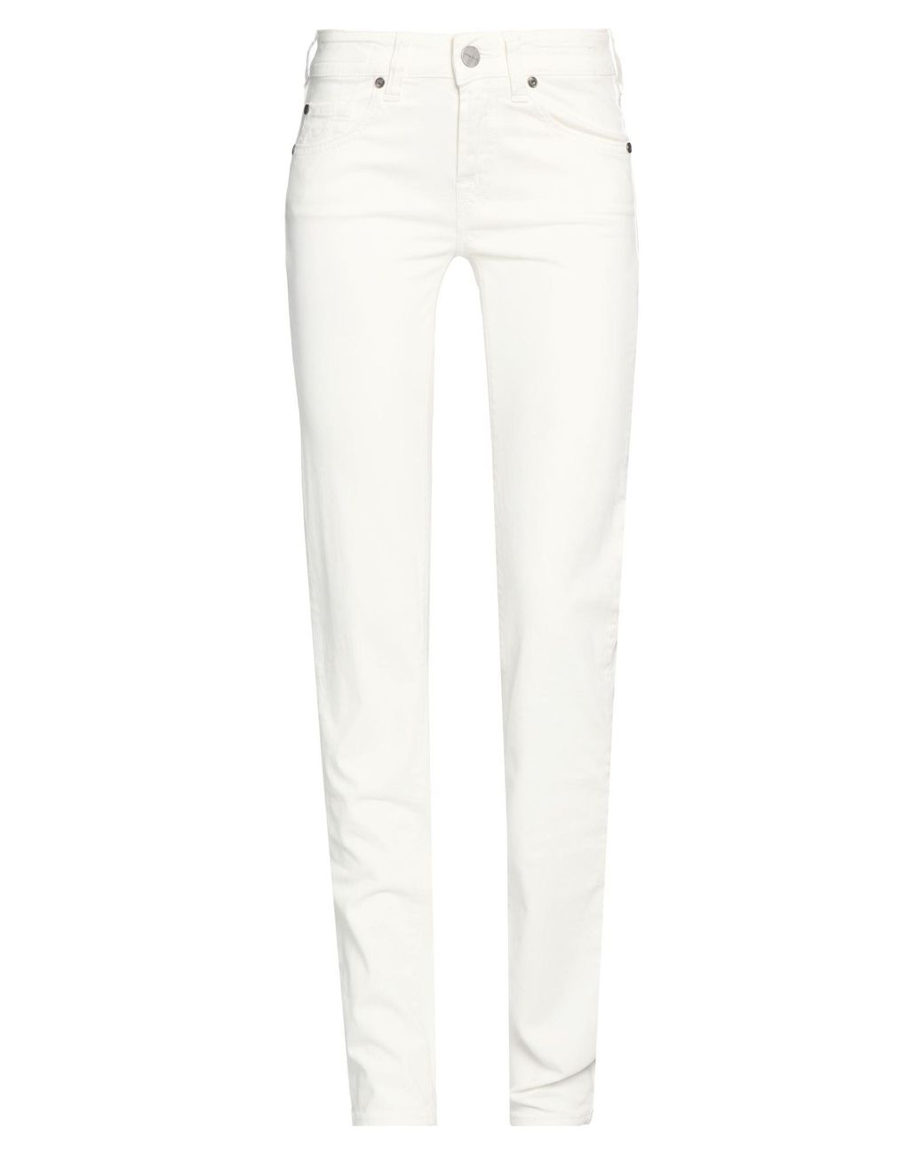 Jacob Cohen White Pants Cotton, Elastane