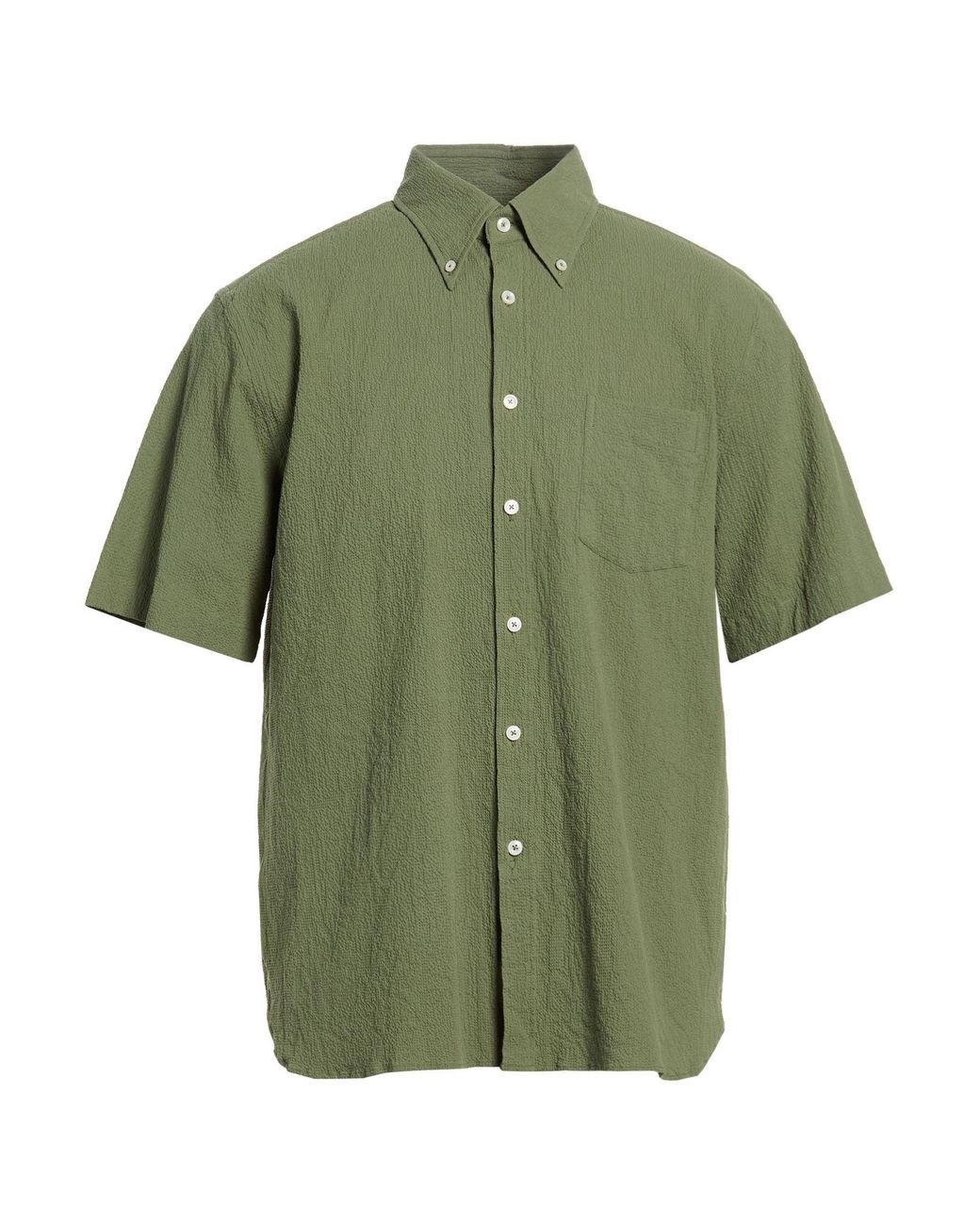 Xacus Green Shirt Cotton, Elastane for men