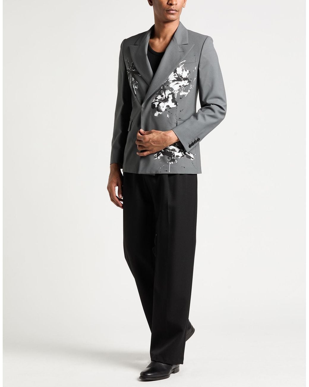 MSGM Black Blazer Virgin Wool, Elastane for men