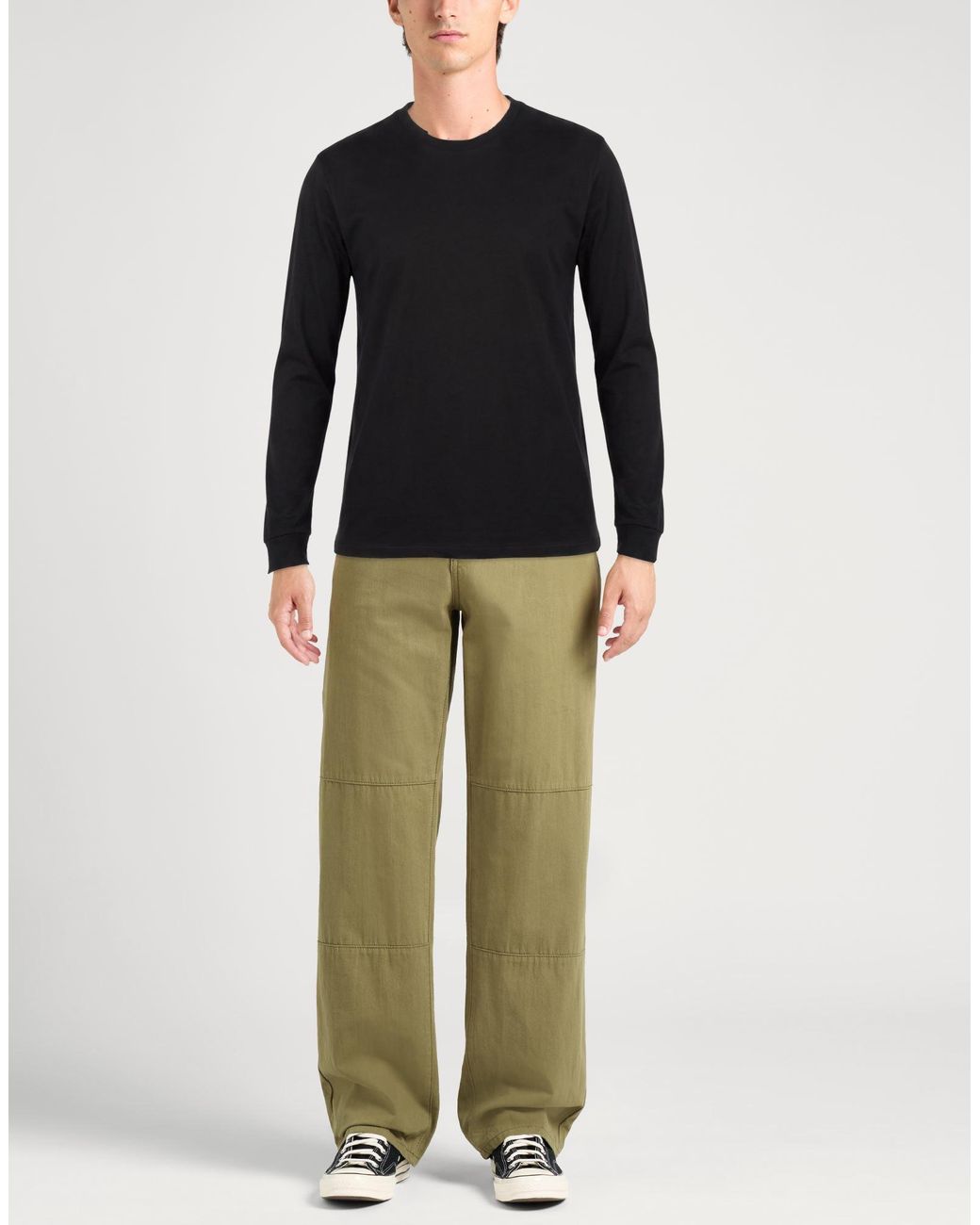 Auralee Black T-Shirt Cotton for men