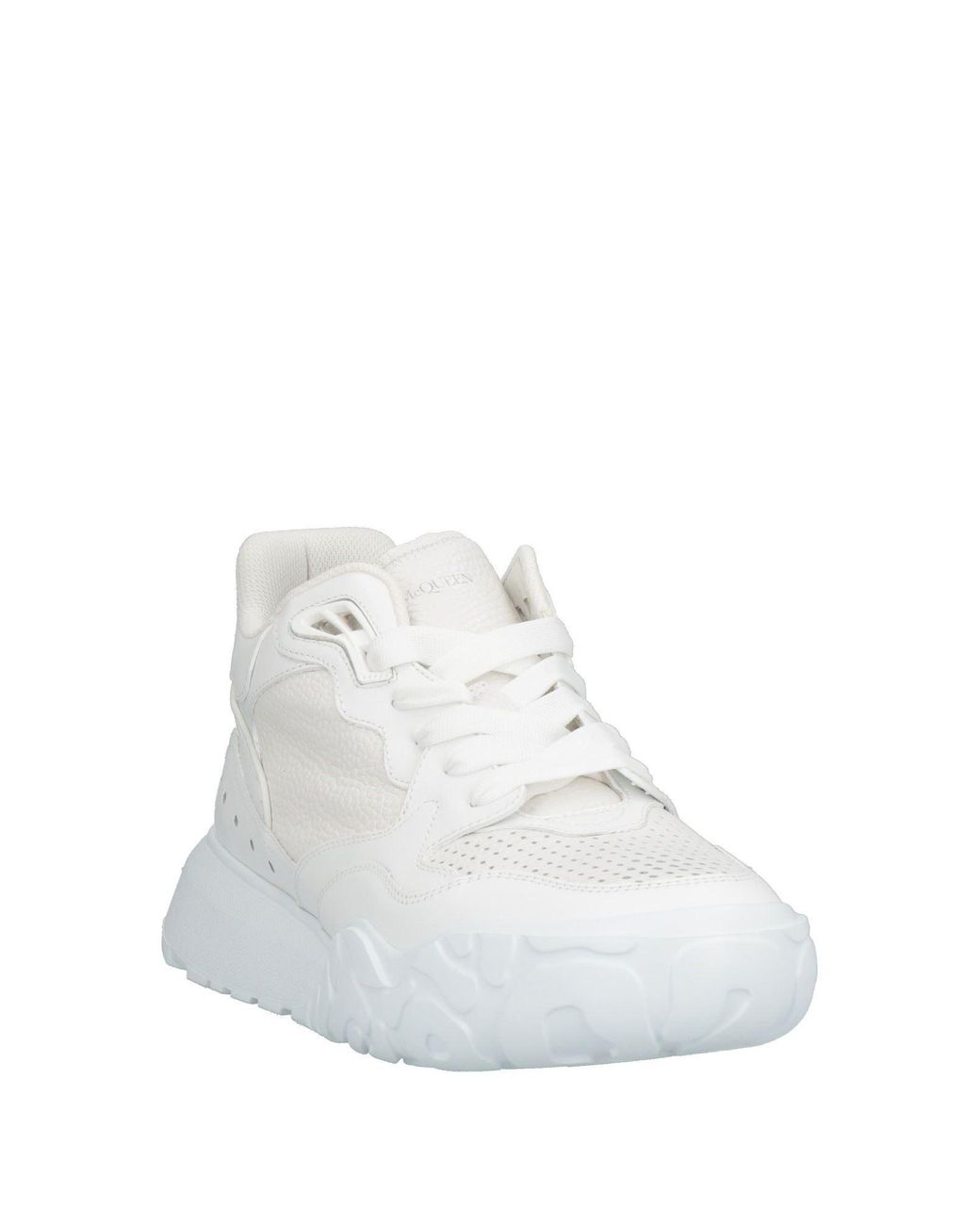 McQueen White Sneakers Soft Leather for men