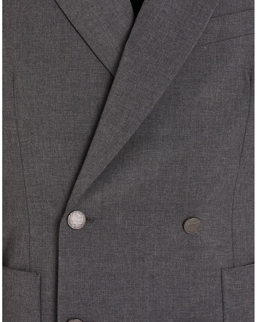Messagerie Gray Blazer Wool, Viscose, Elastane for men