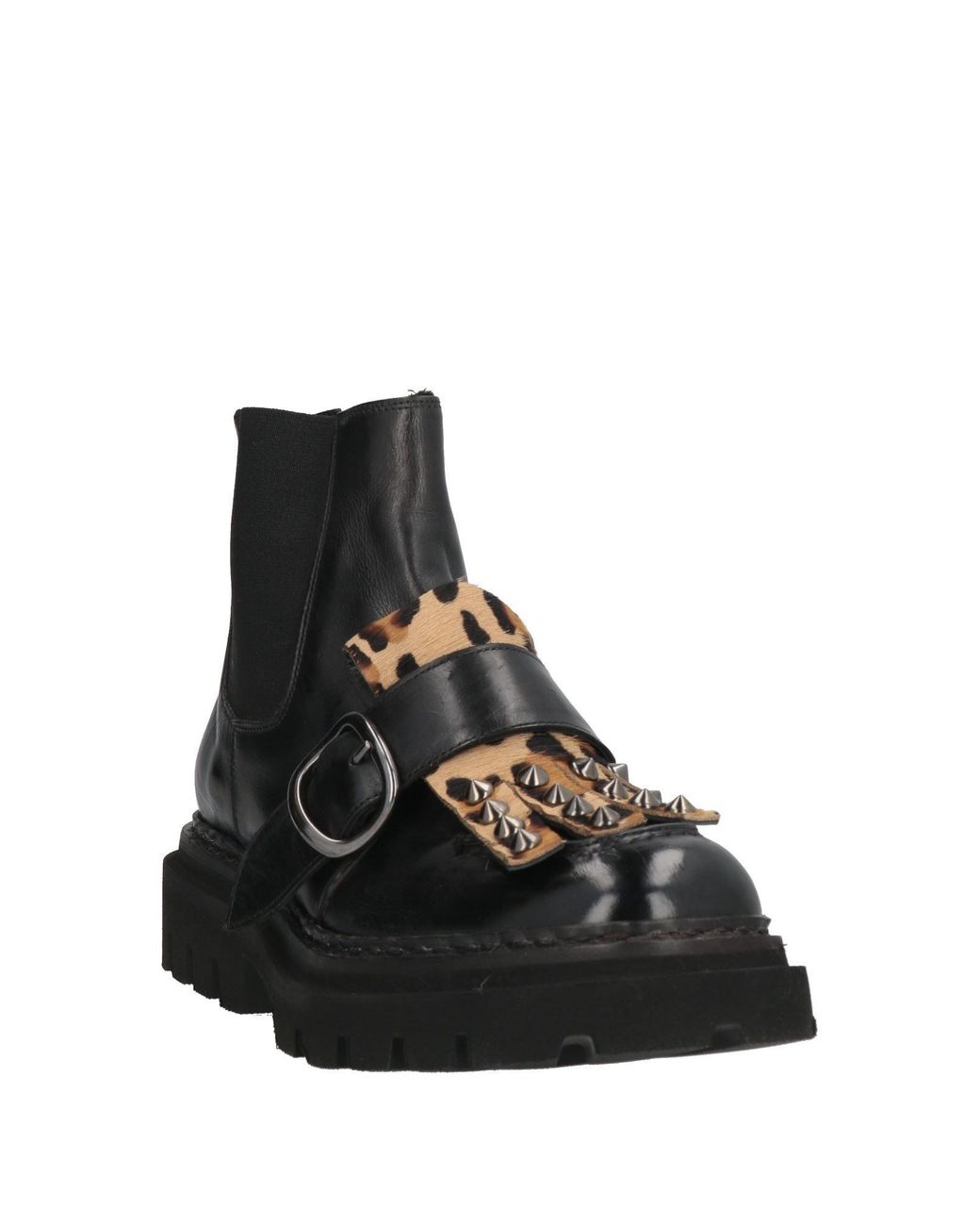 JP/DAVID Black Ankle Boots Leather
