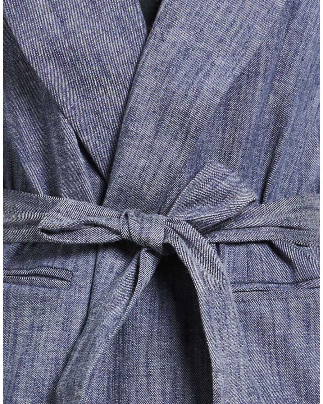 Liu Jo Blue Blazer Polyester, Cotton, Elastane