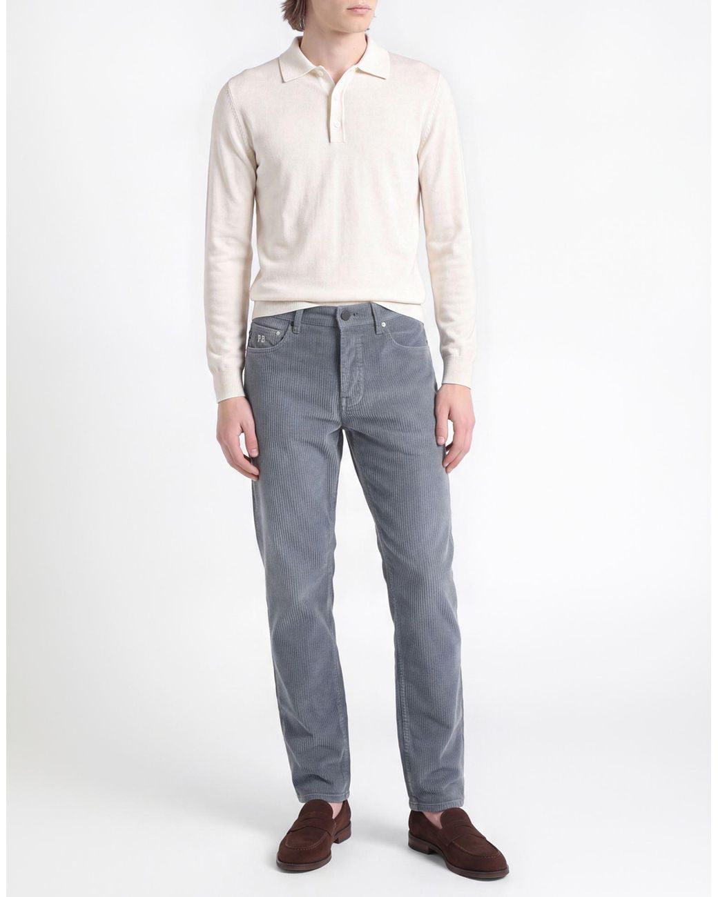Tramarossa Blue Pants Cotton, Elastane for men