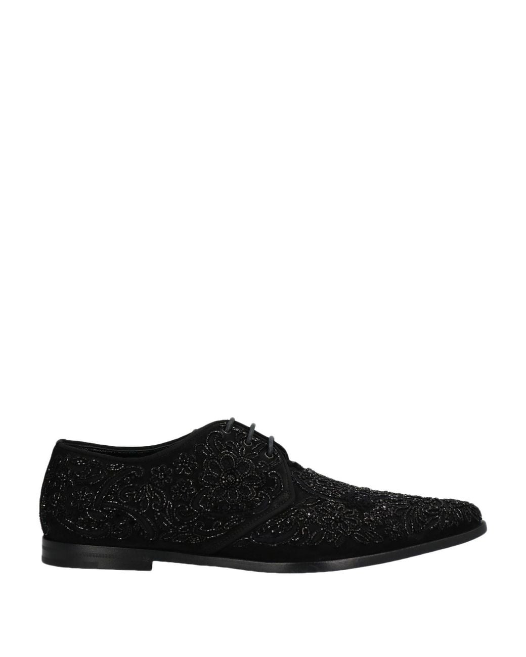Dolce & Gabbana Black Lace-Up Shoes Soft Leather for men