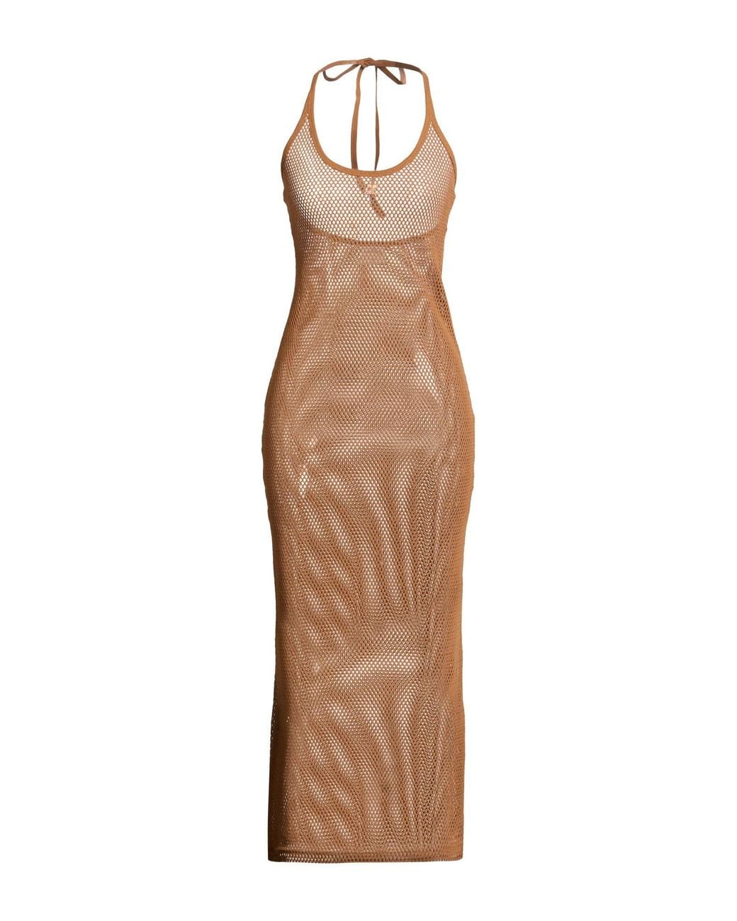 Courreges Natural Maxi Dress Cotton