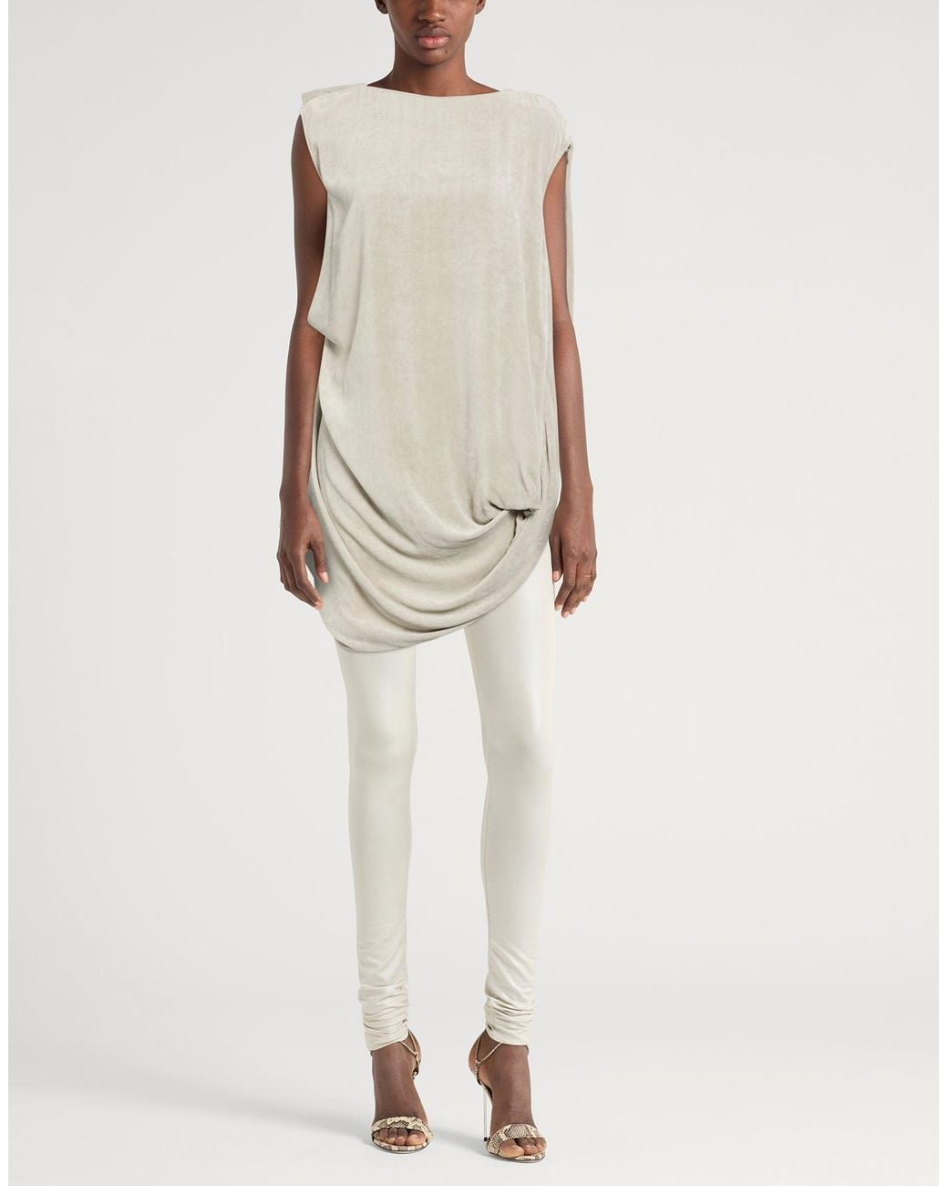 Rick Owens Natural Light Top Viscose, Silk