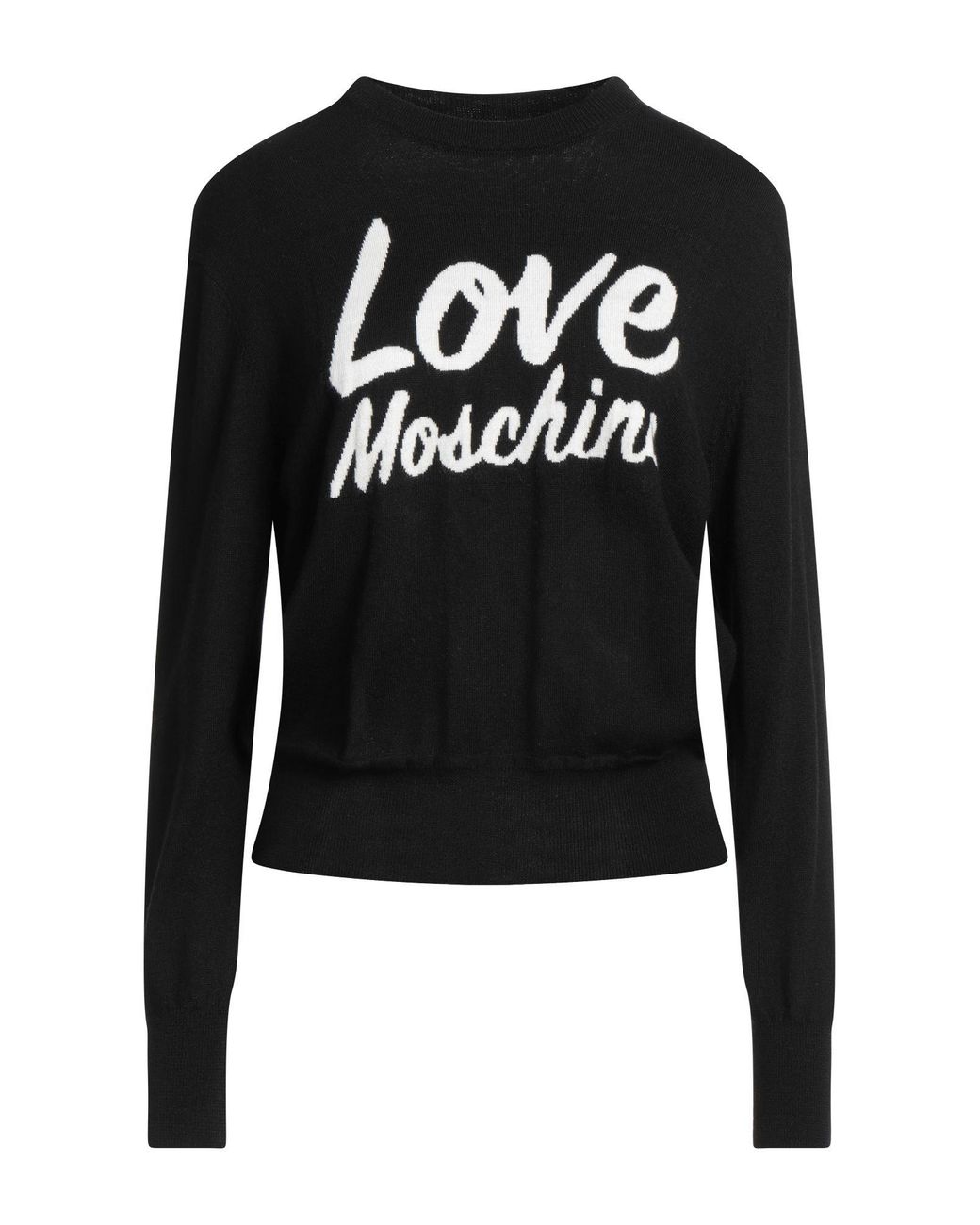 Pullover Love Moschino de color Black