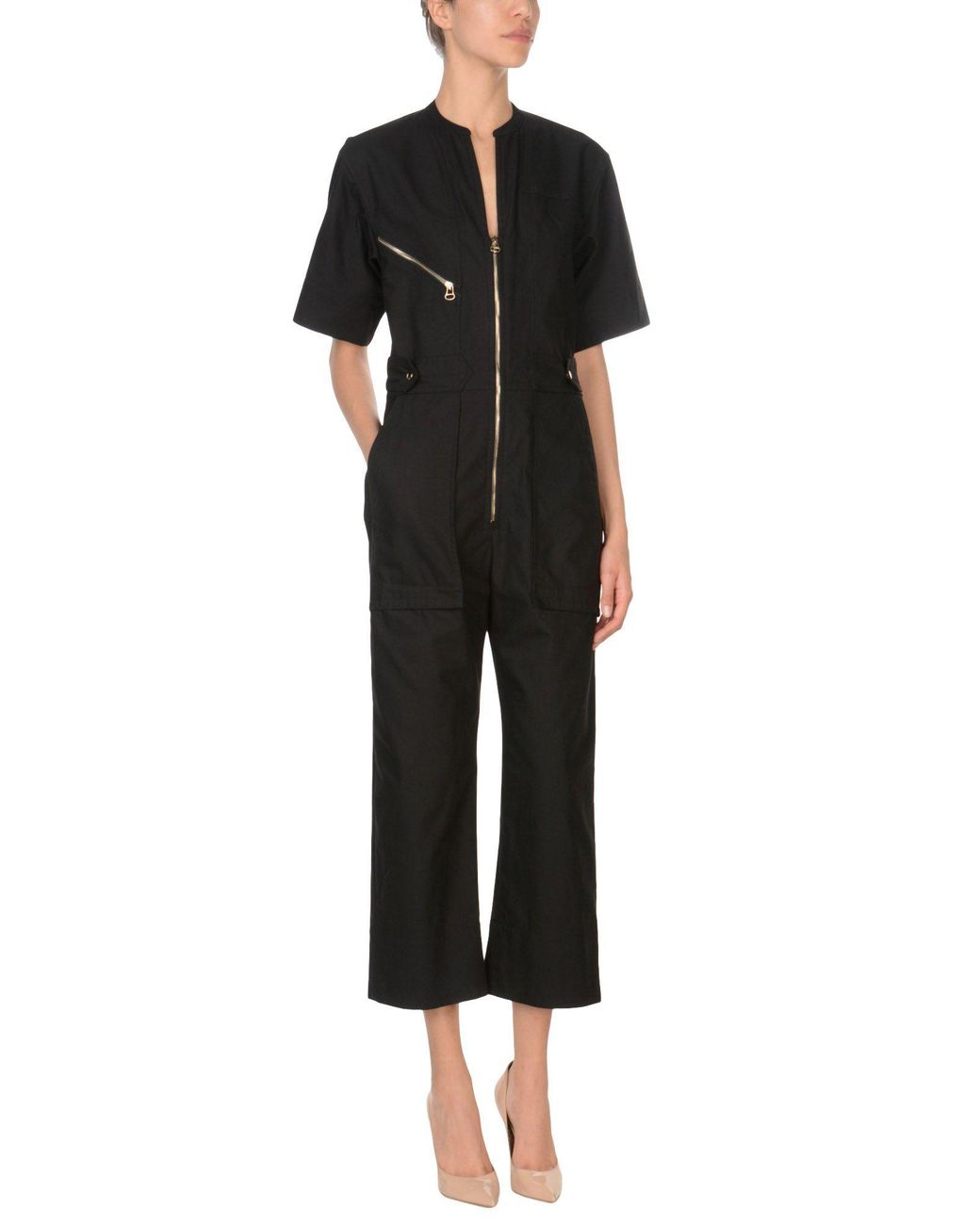 Isabel Marant Cotton Jumpsuit in Black Lyst