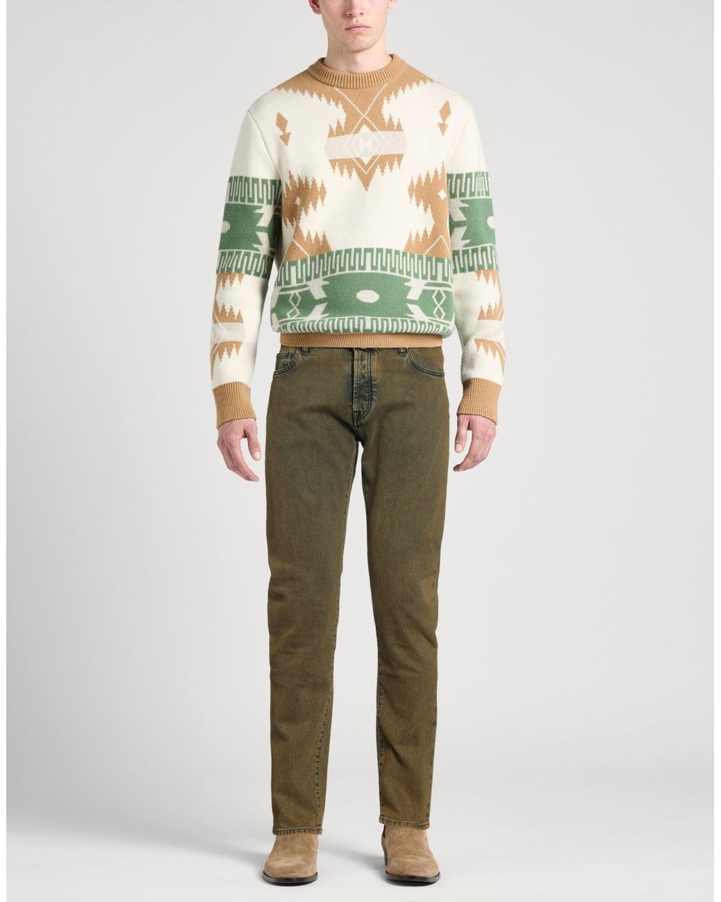 Moorer Green Jeans for men