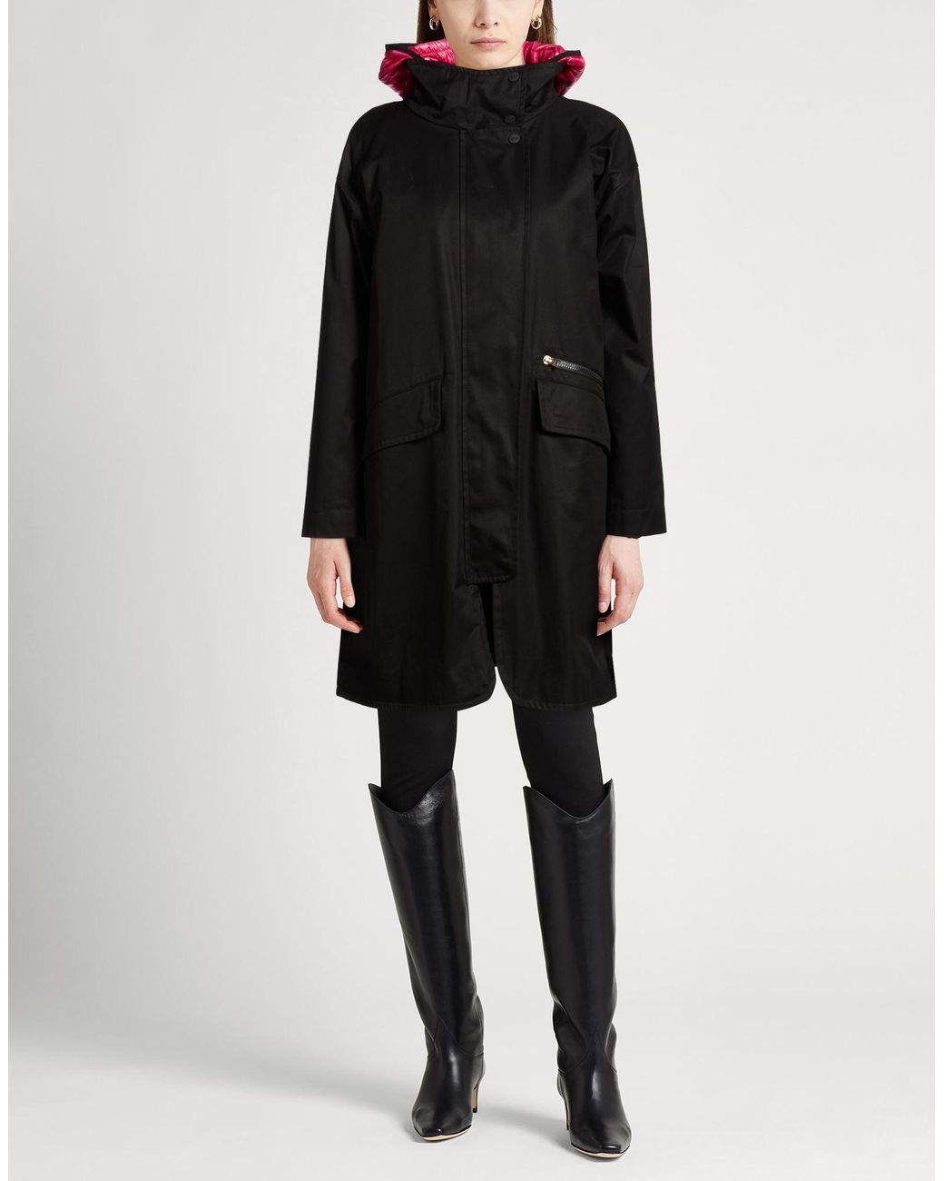 Herno Black Overcoats & Trench Coats