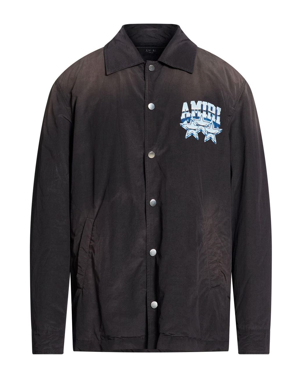 Amiri Black Charcoal Shirt Polyamide, Cotton for men