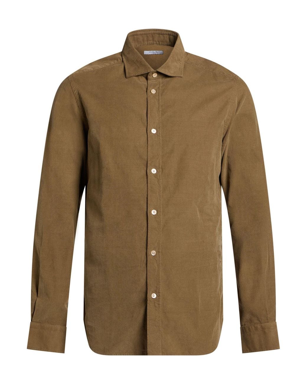 Boglioli Green Camel Shirt Cotton for men