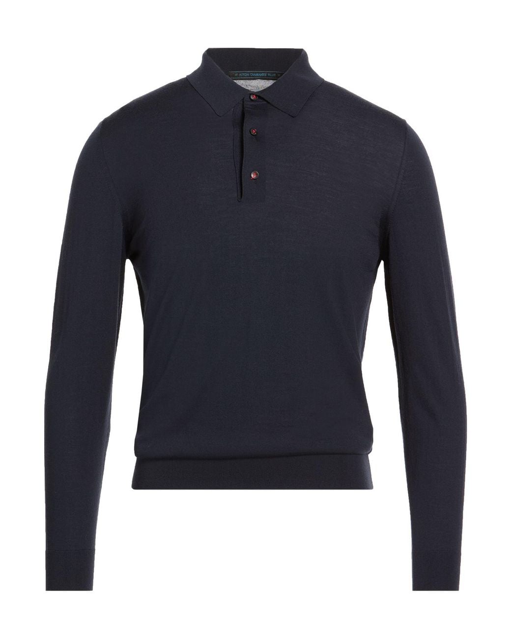 Kiton Blue Midnight Sweater Wool for men