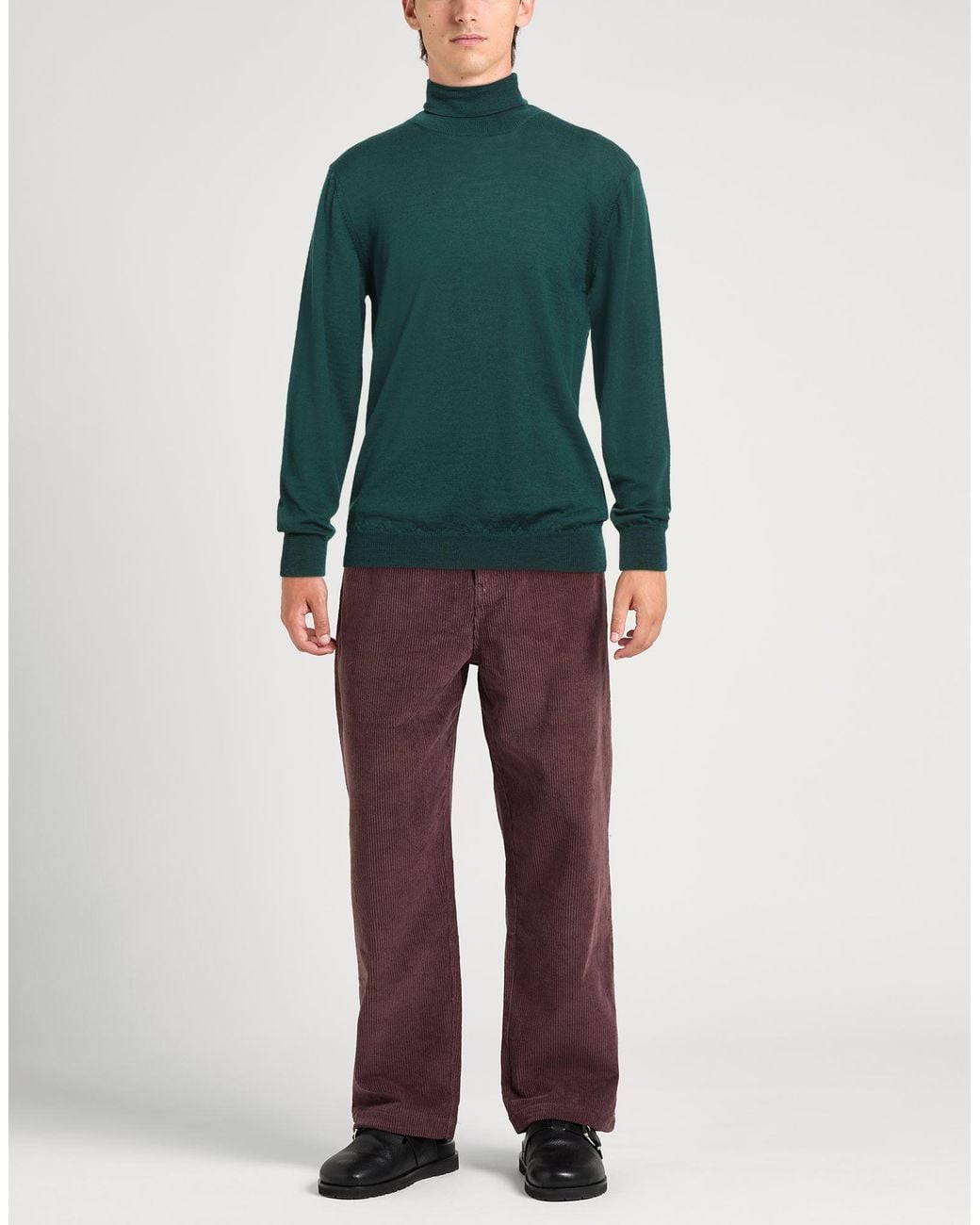 Paoloni Green Turtleneck for men