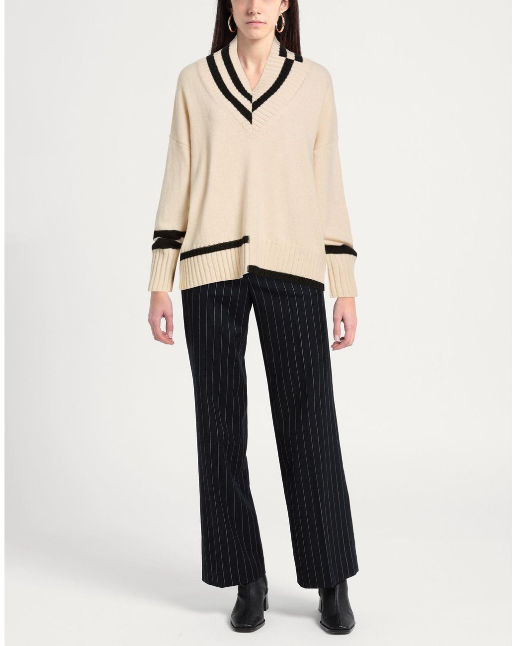 Pierantonio Gaspari Natural Sweater Wool, Cashmere