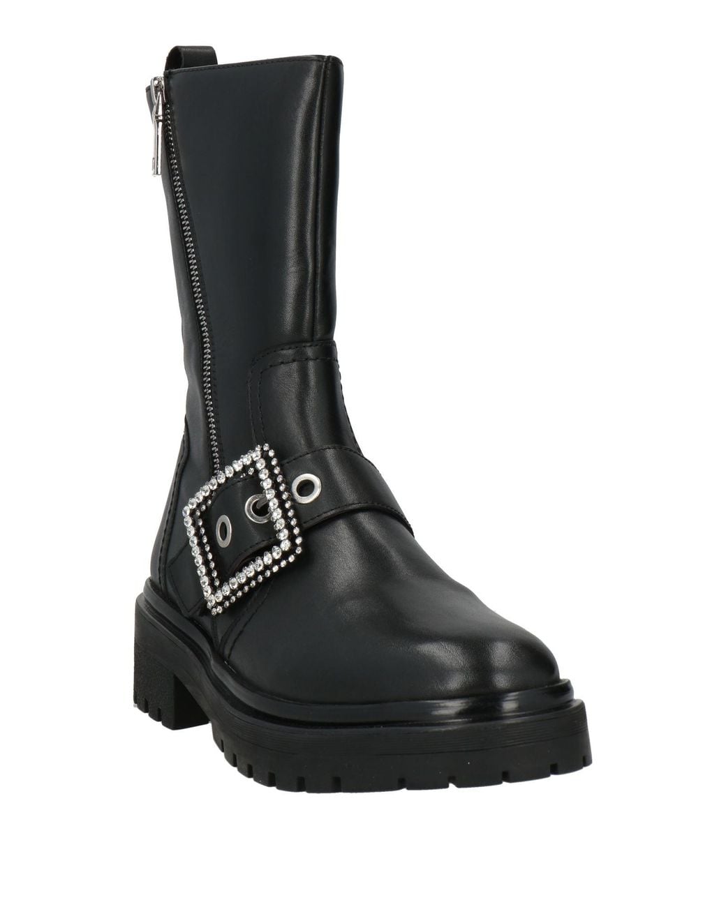 Apepazza Black Ankle Boots Leather, Synthetic Fibers