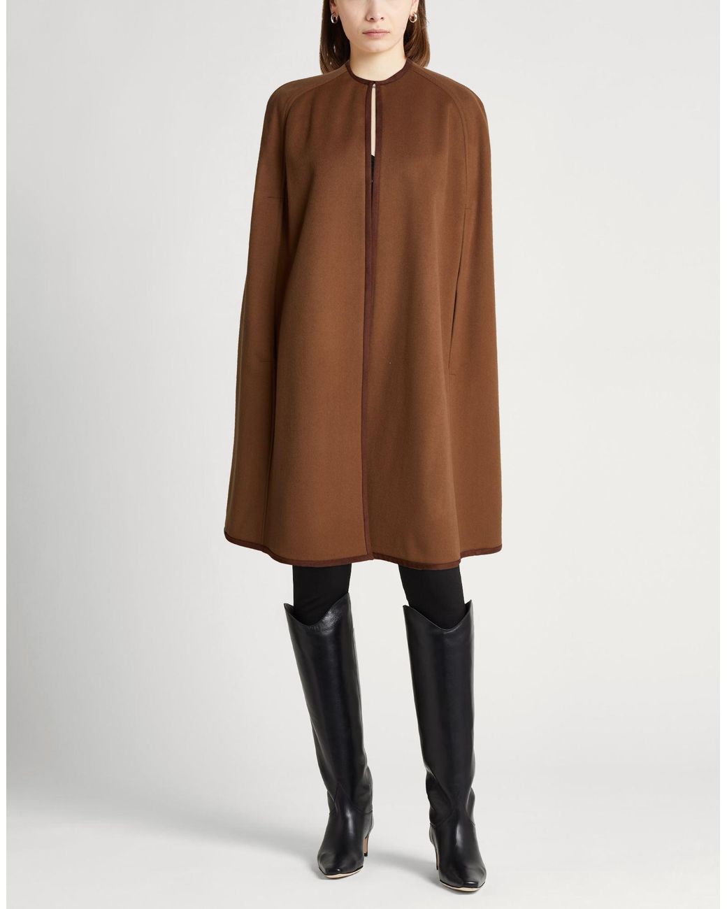 Drumohr Brown Cape Virgin Wool