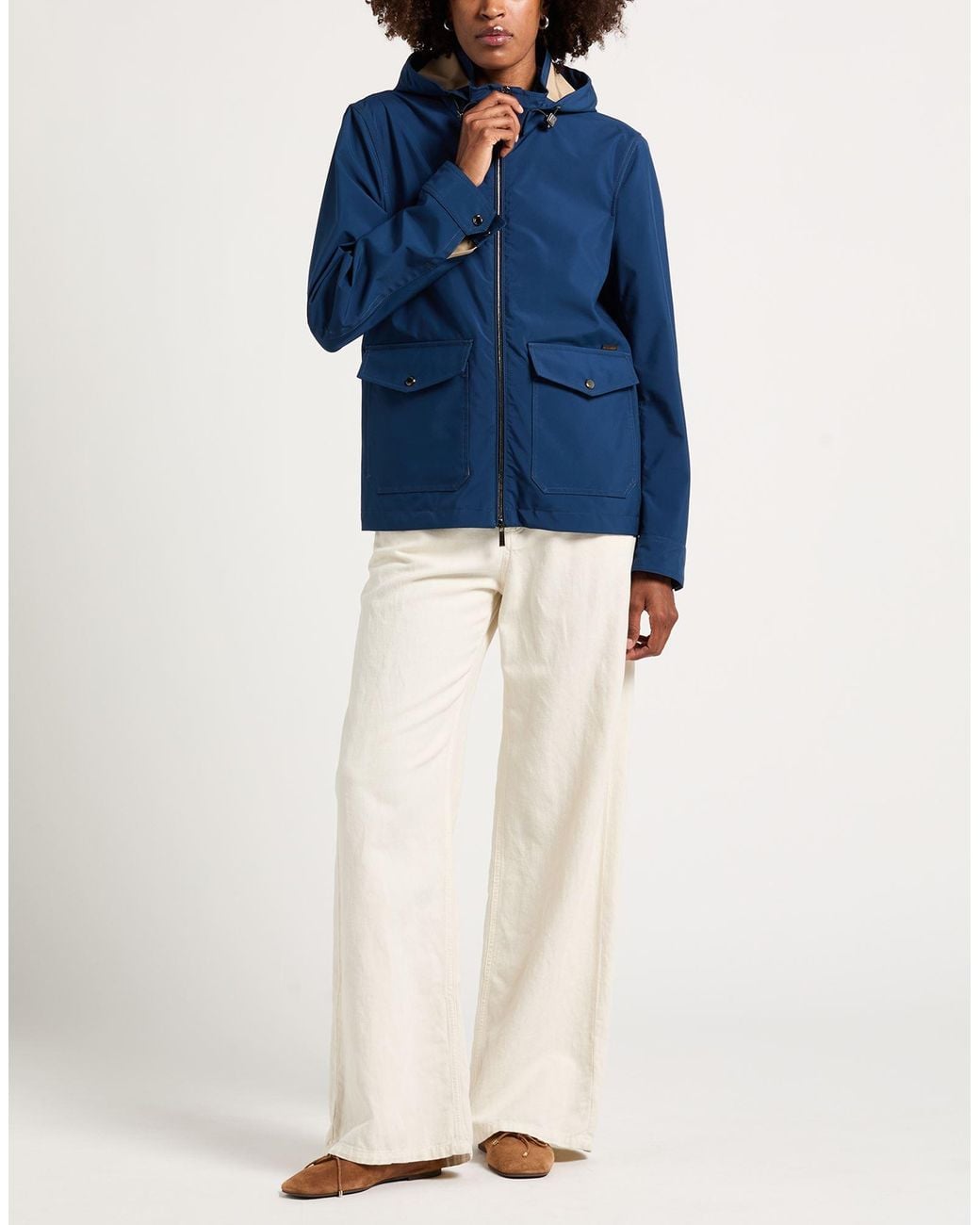 Moorer Blue Jacket Polyester