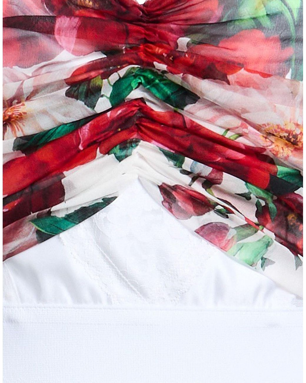Dolce & Gabbana Red Top Polyamide, Polyester, Silk, Elastane