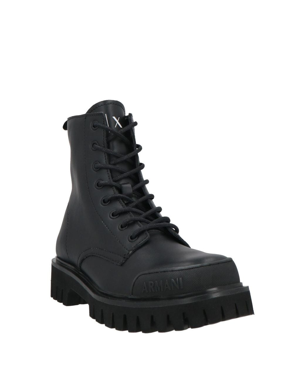 ARMANI EXCHANGE Black Ankle Boots for men