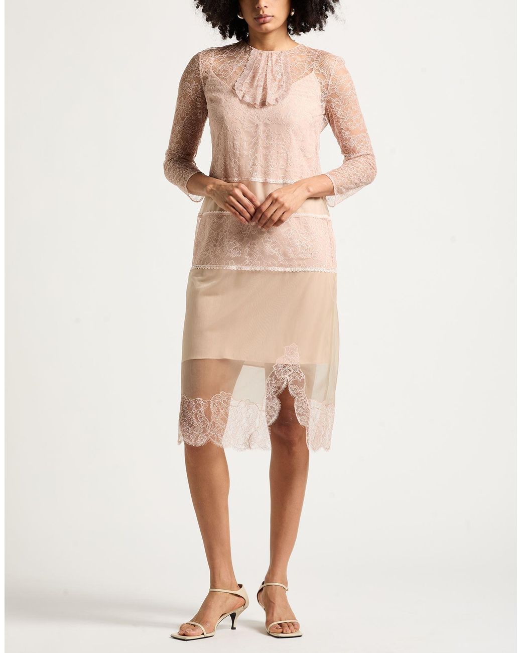 Fendi Pink Midi Dress