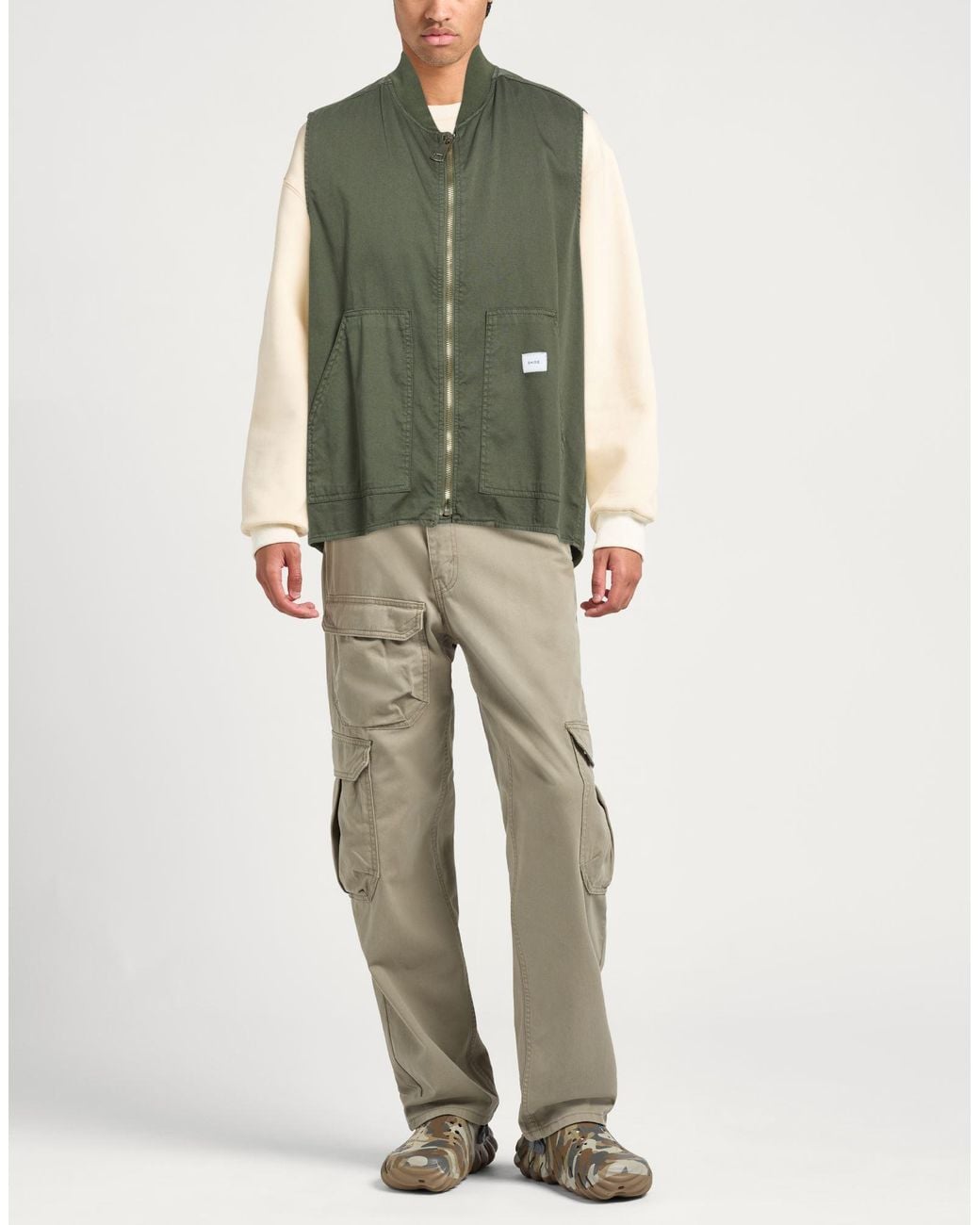 Shoe Green Vest Cotton, Elastane for men