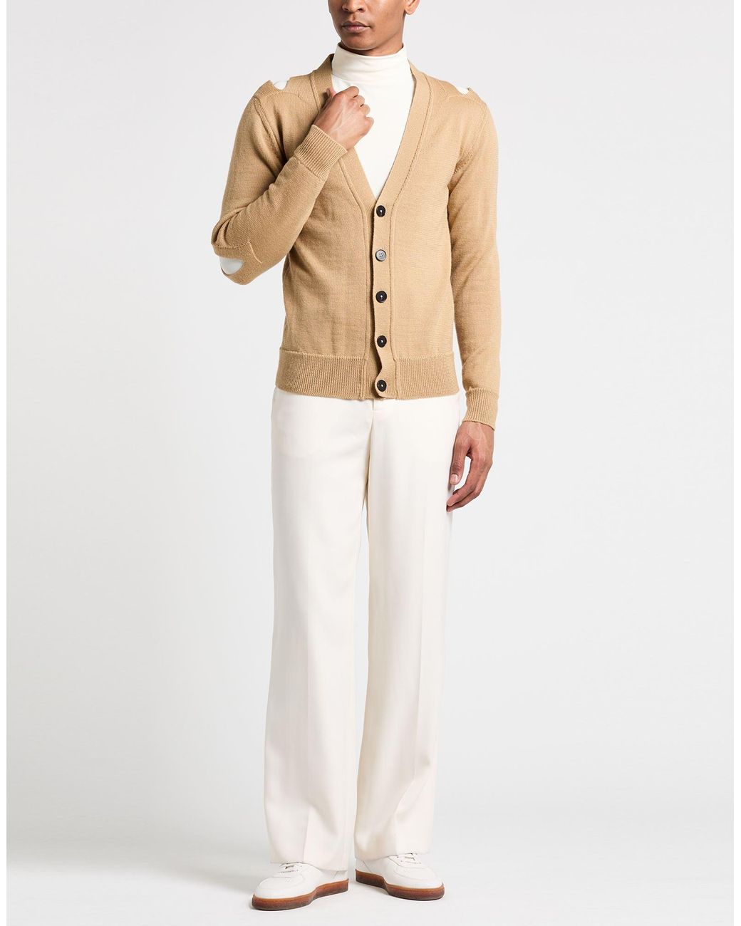 Jil Sander Natural Cardigan Wool for men