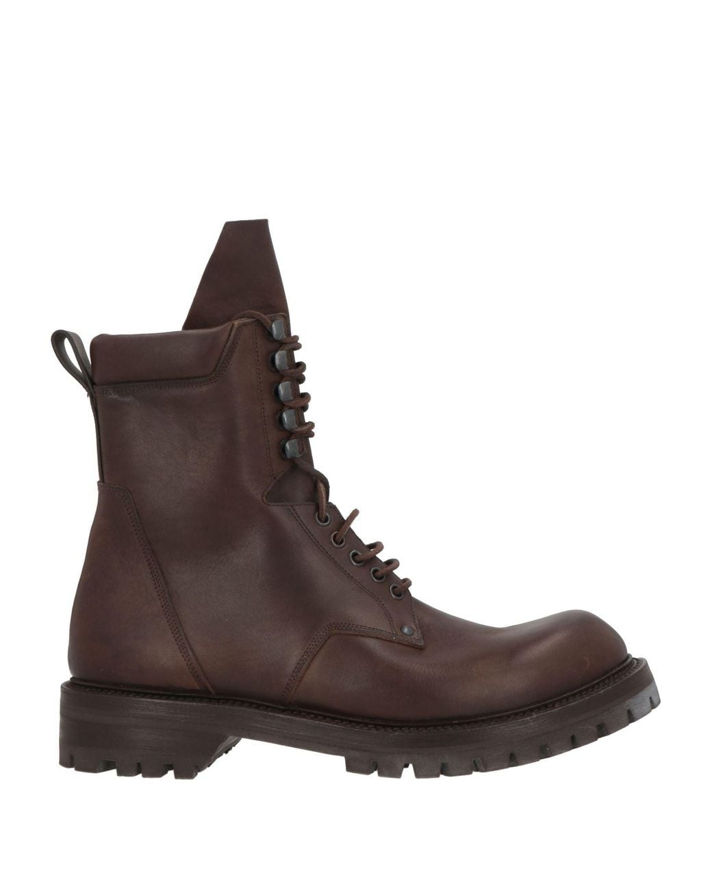 Rick Owens Brown Ankle Boots Leather for men