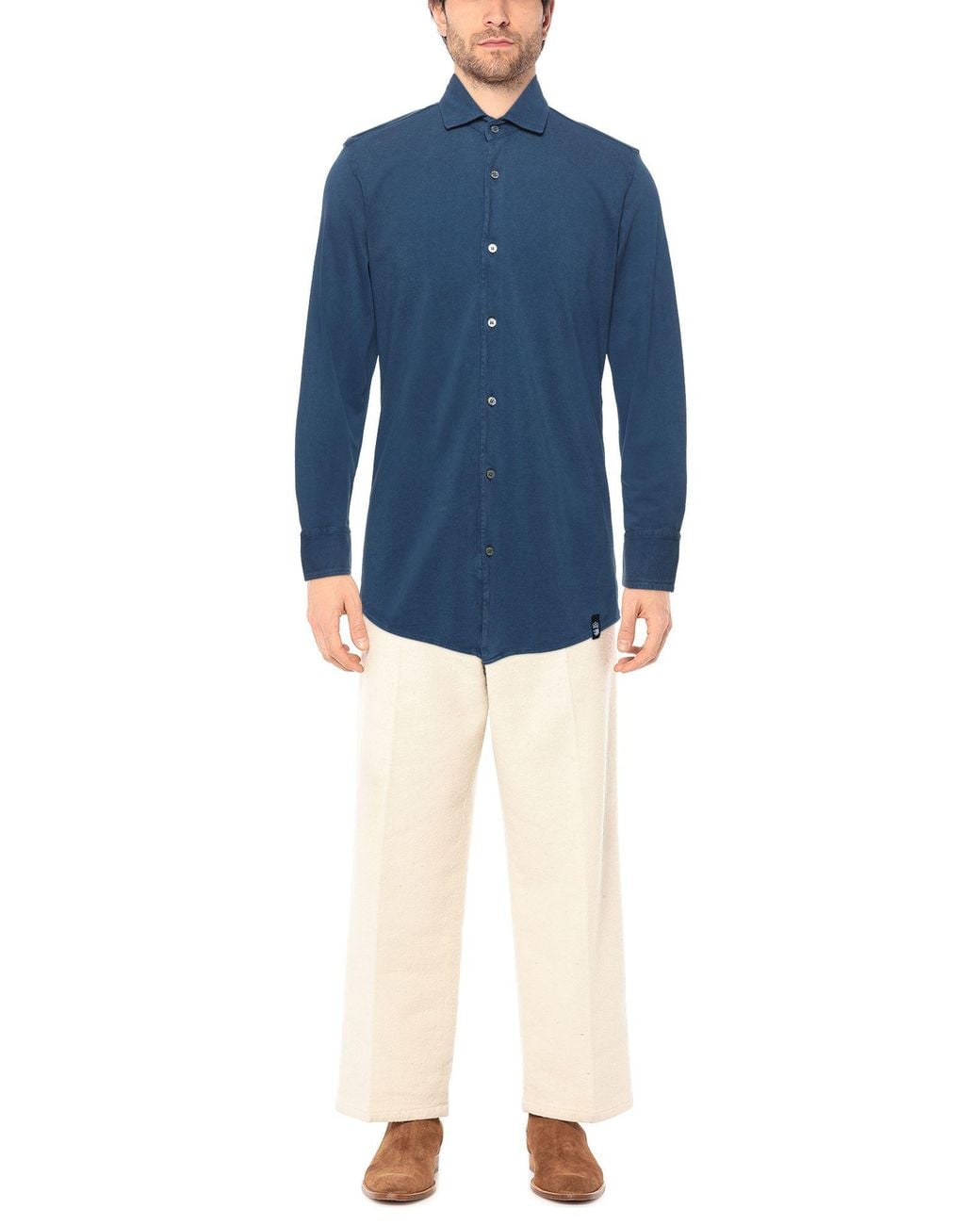 Drumohr Blue Shirt for men