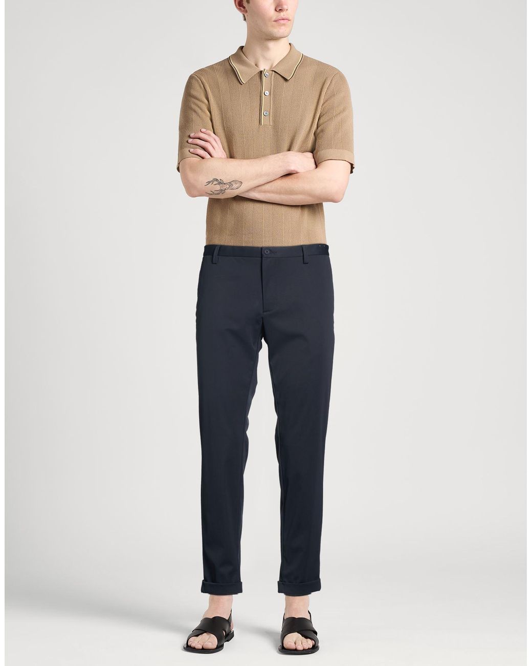 AT.P.CO Blue Trouser for men