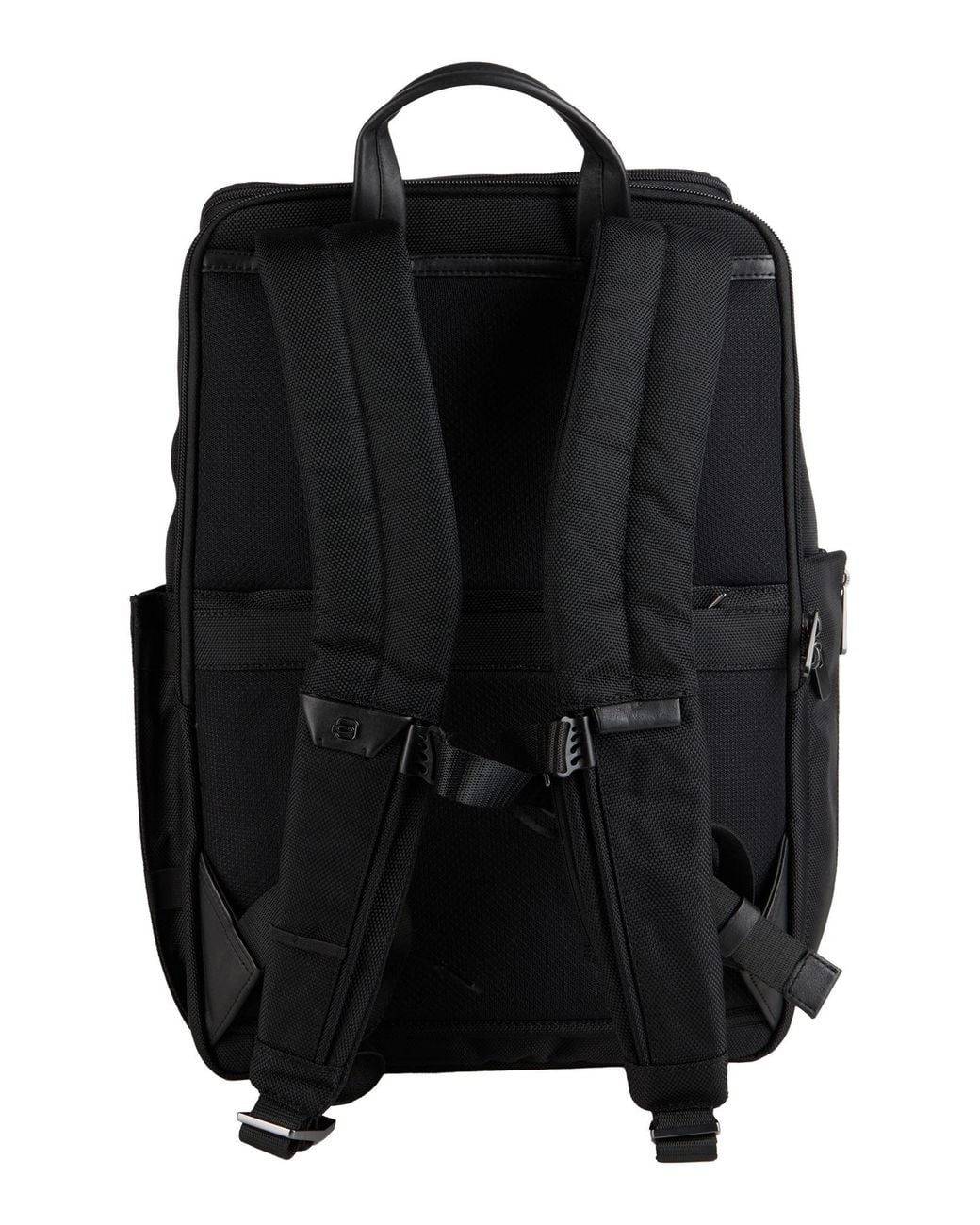 Piquadro Black Backpack Textile Fibers for men