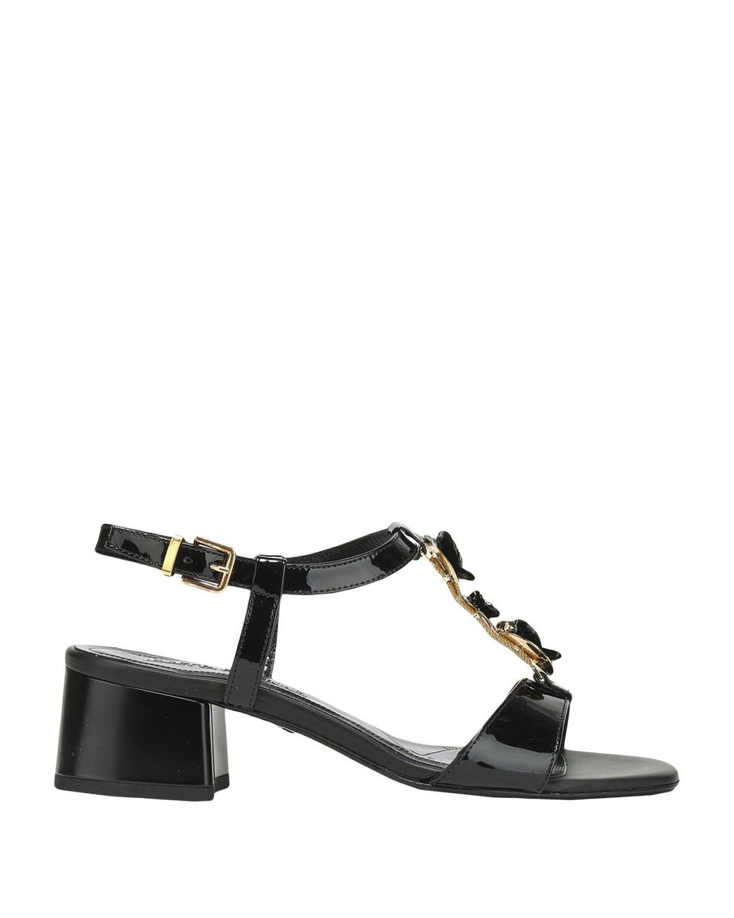 Loretta Pettinari Leather Sandals in Black - Lyst