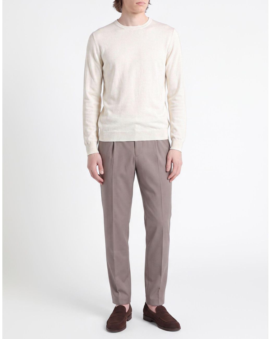 Alpha Studio White Jumper for men