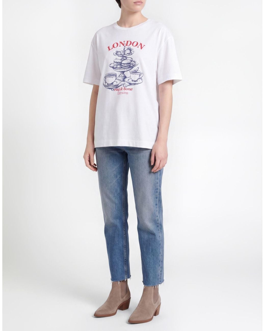 Rag & Bone White T-Shirt Cotton