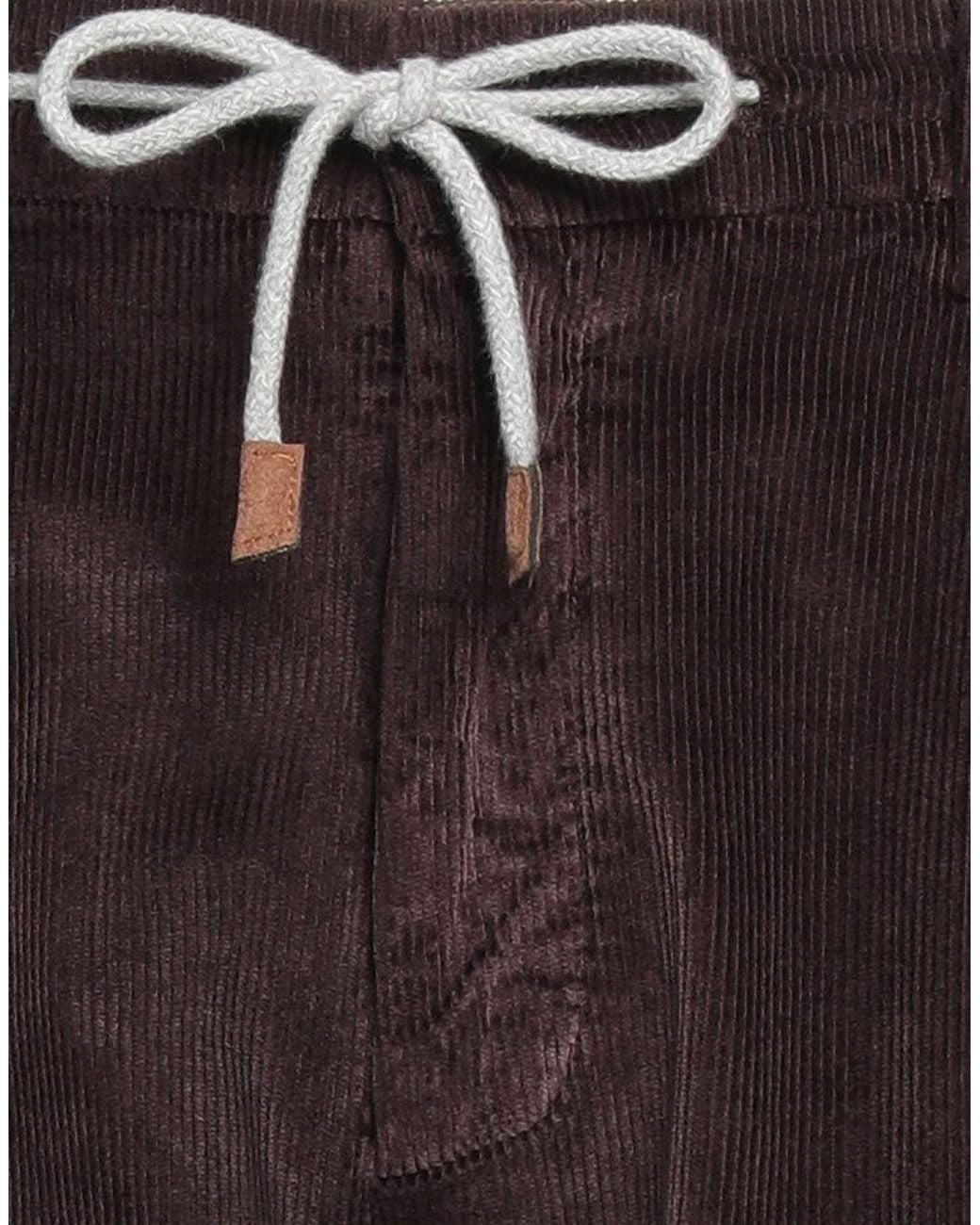 Eleventy Brown Platinum Pants Cotton, Modal, Elastane for men