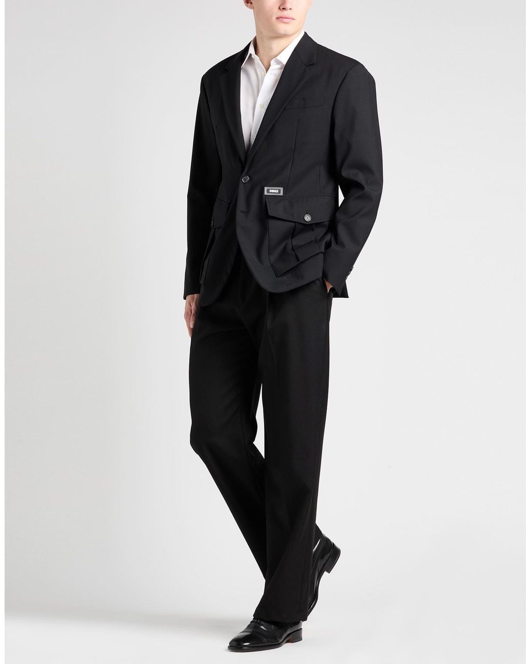 DSquared² Black Blazer Virgin Wool, Elastane for men