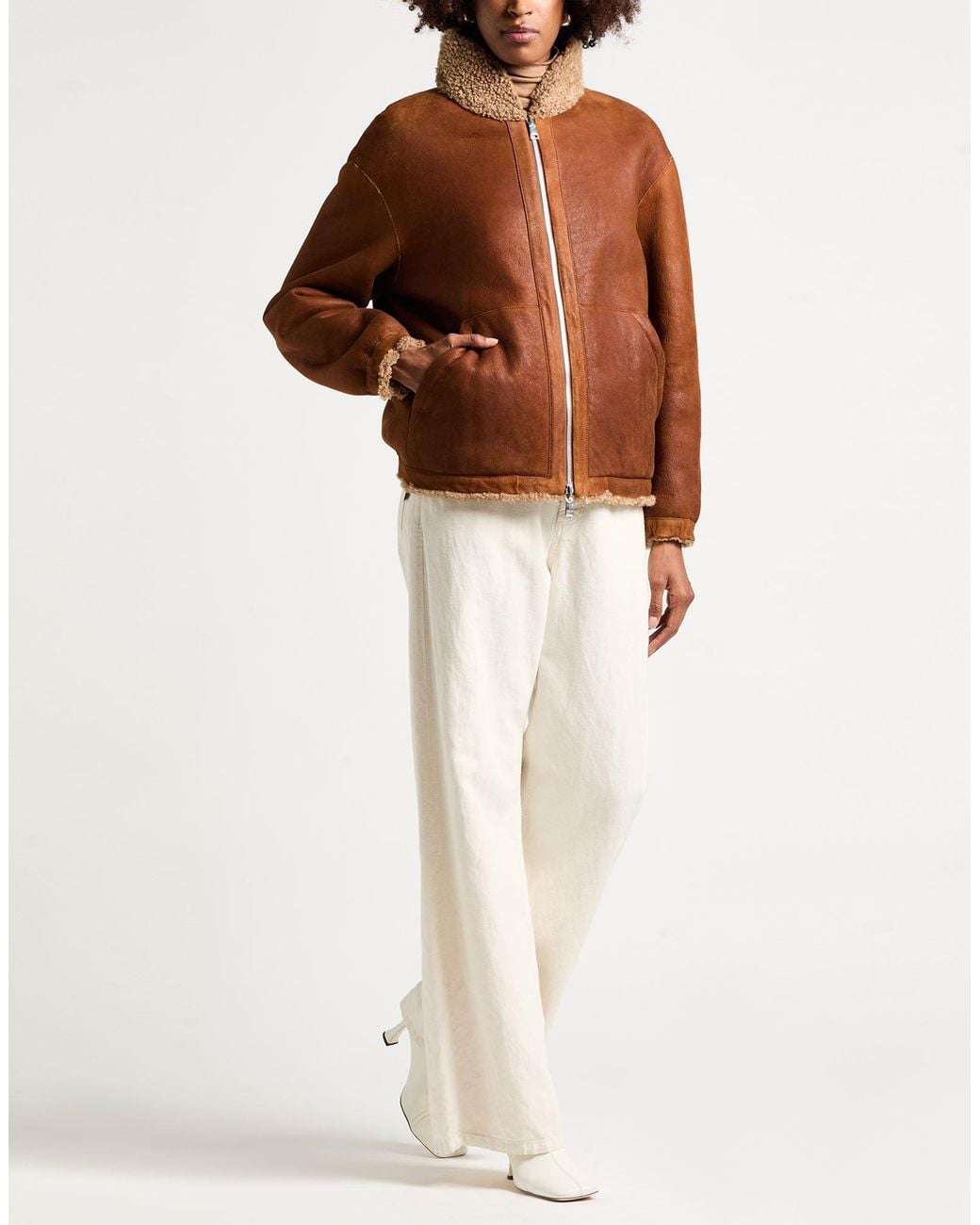 Kiton Brown Shearling & Teddy