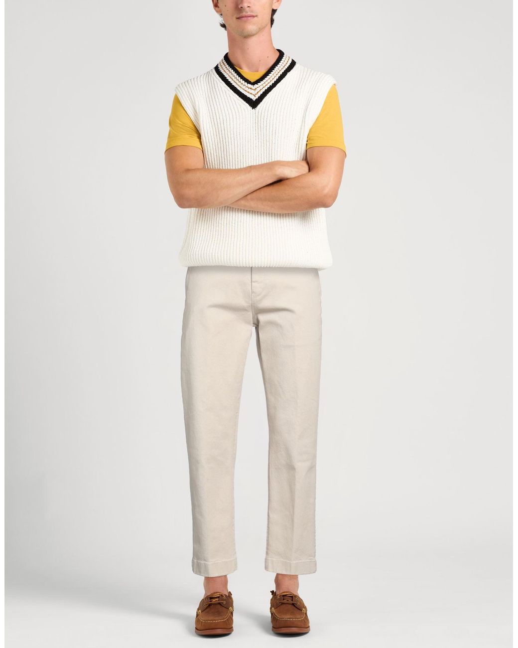 Harmont & Blaine Natural Pants Cotton, Elastane for men