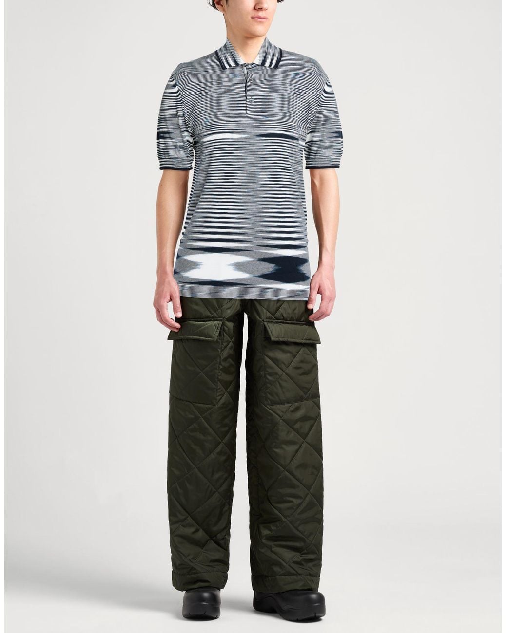 Polo Missoni pour homme en coloris Blue