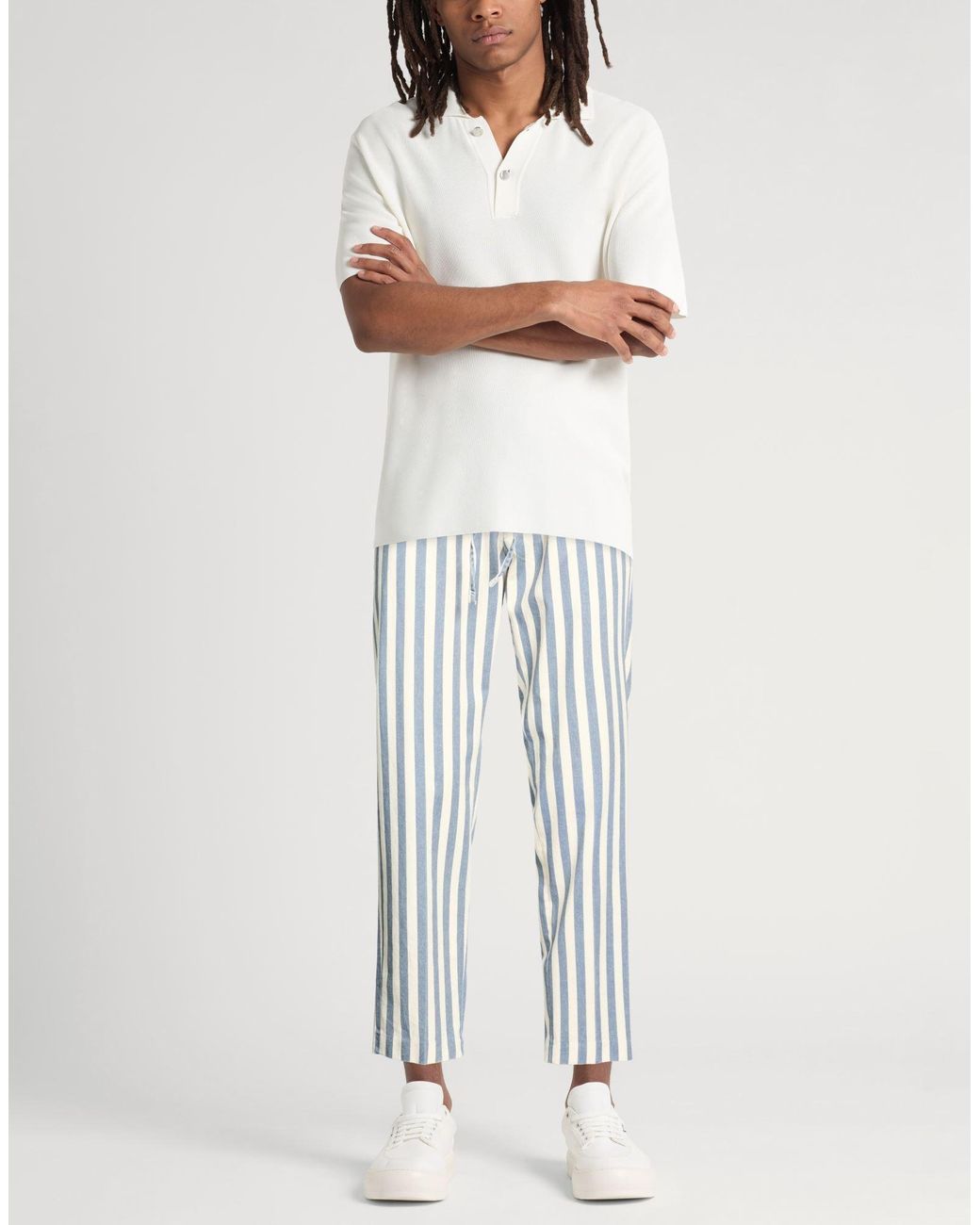 Michael Coal Blue Pants Cotton for men