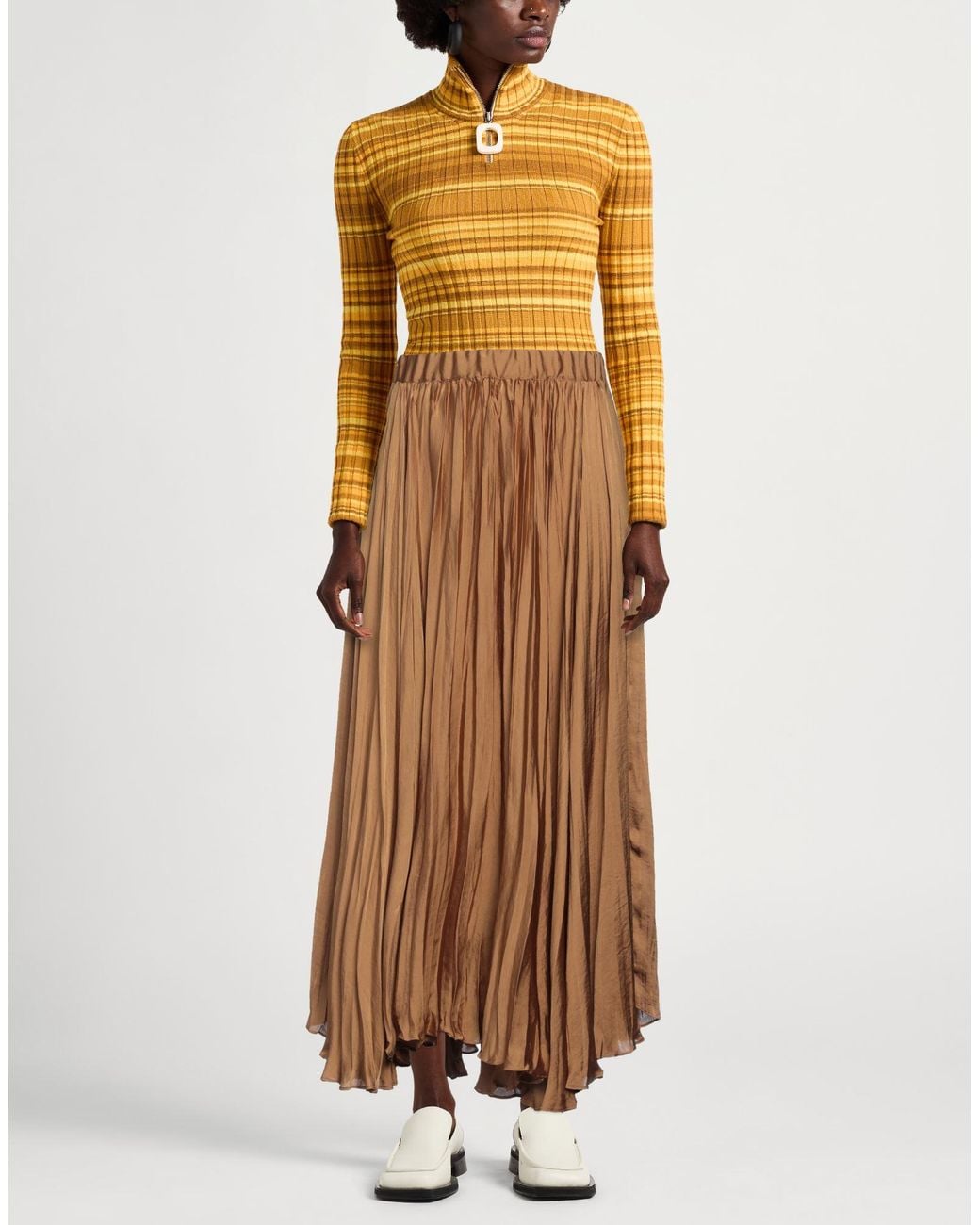 Antonelli Brown Maxi Skirt