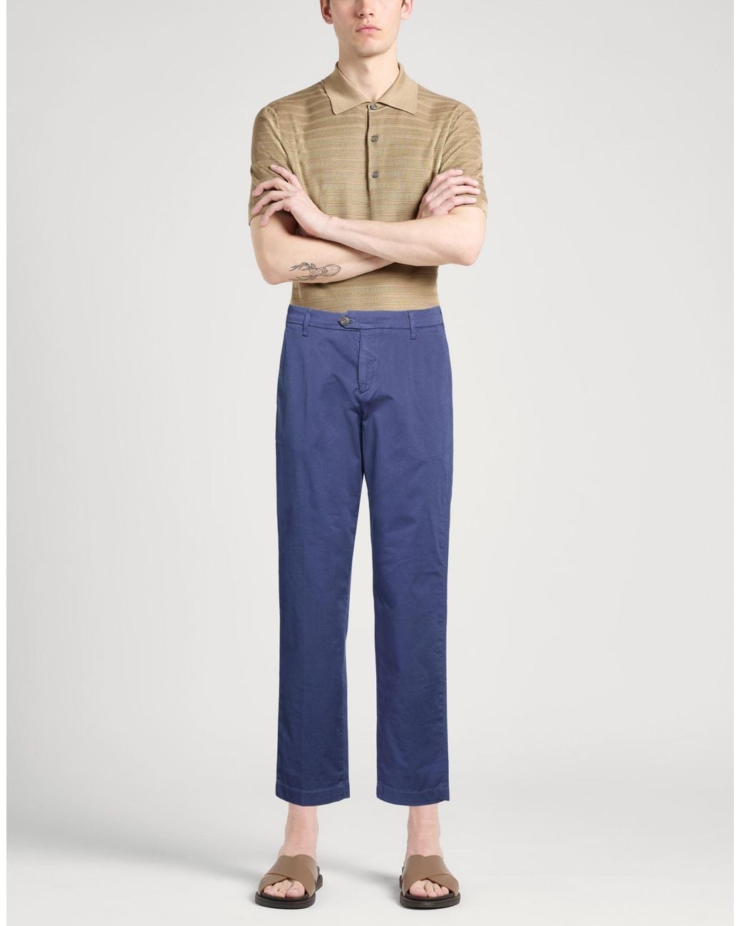 Roy Rogers Blue Pants for men