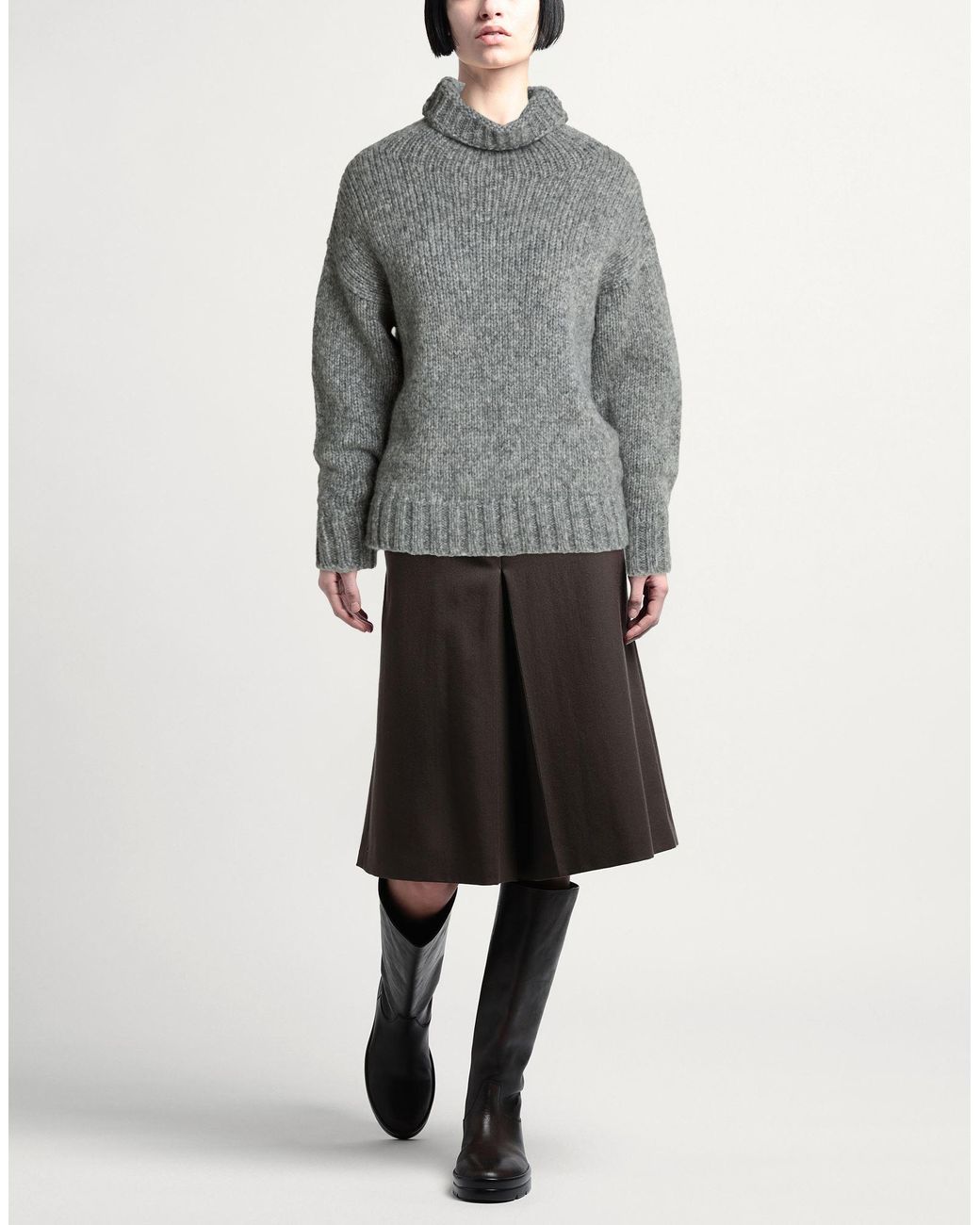 Alpha Studio Gray Rollkragenpullover