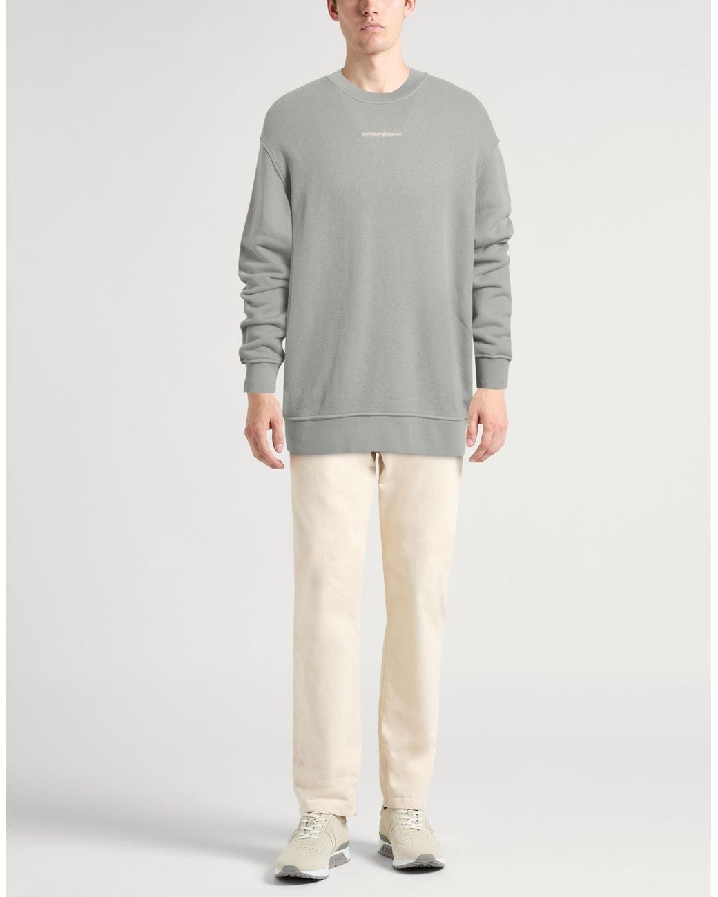Emporio Armani Gray Sweatshirt for men