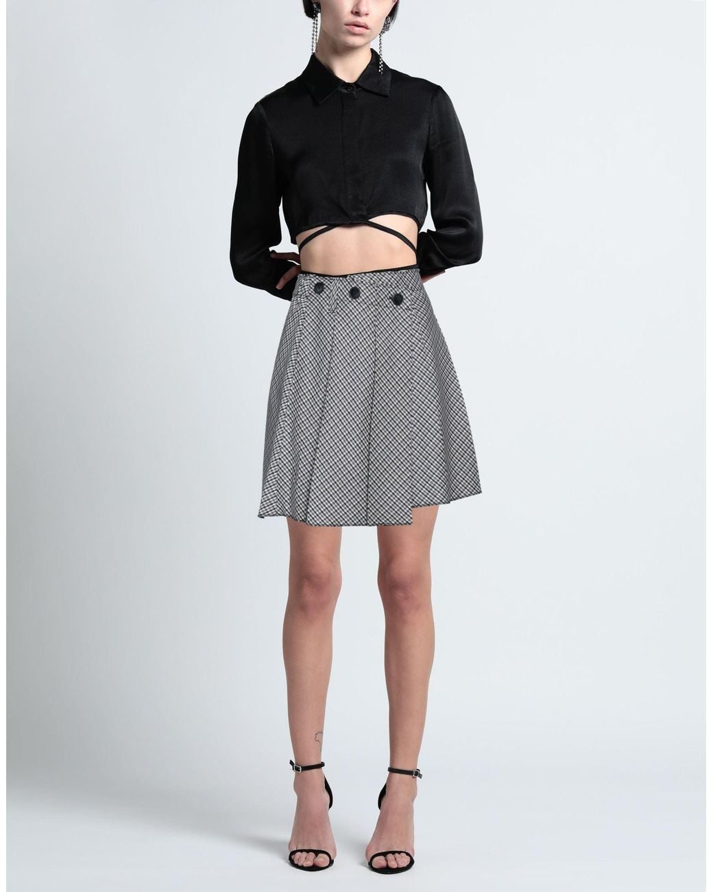 Maje Gray Mini Skirt
