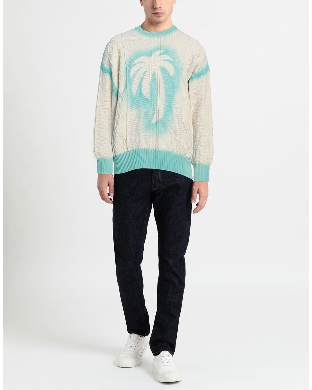 Pullover di Palm Angels in Blue da Uomo
