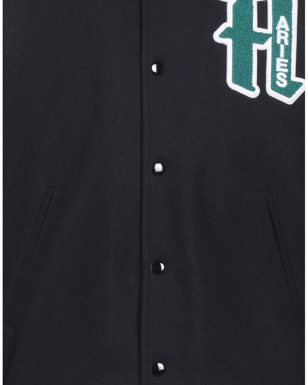 Aries Black Jacket Wool, Polyamide for men